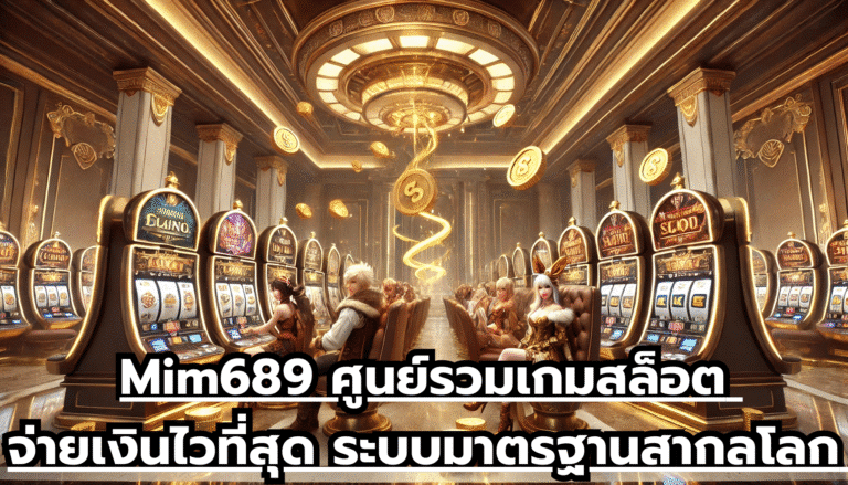 Mim689 ศูนย์รวมเกมสล็อต จ่ายเงินไวที่สุด ระบบมาตรฐานสากลโลก เดิมพนันไม่สะดุด ไม่กั๊กยูส